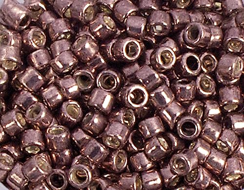 Japanische Perlen Zylinder Schatz verzinkt Bronze 3,3mm.8/0 100gr.