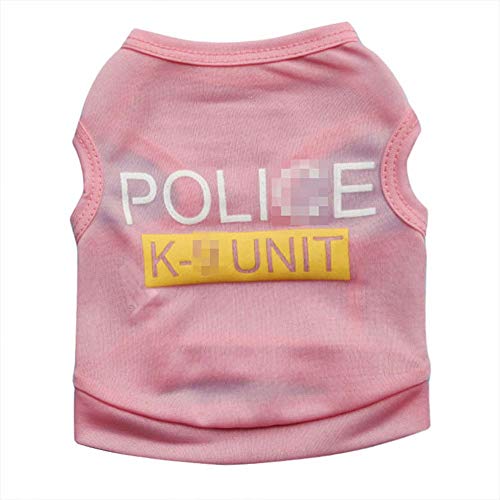 nobrand TEYUN Polyester-Haustier-Weste-Haustier-Kleidung T-Shirt (Color : Pink, Size : M)