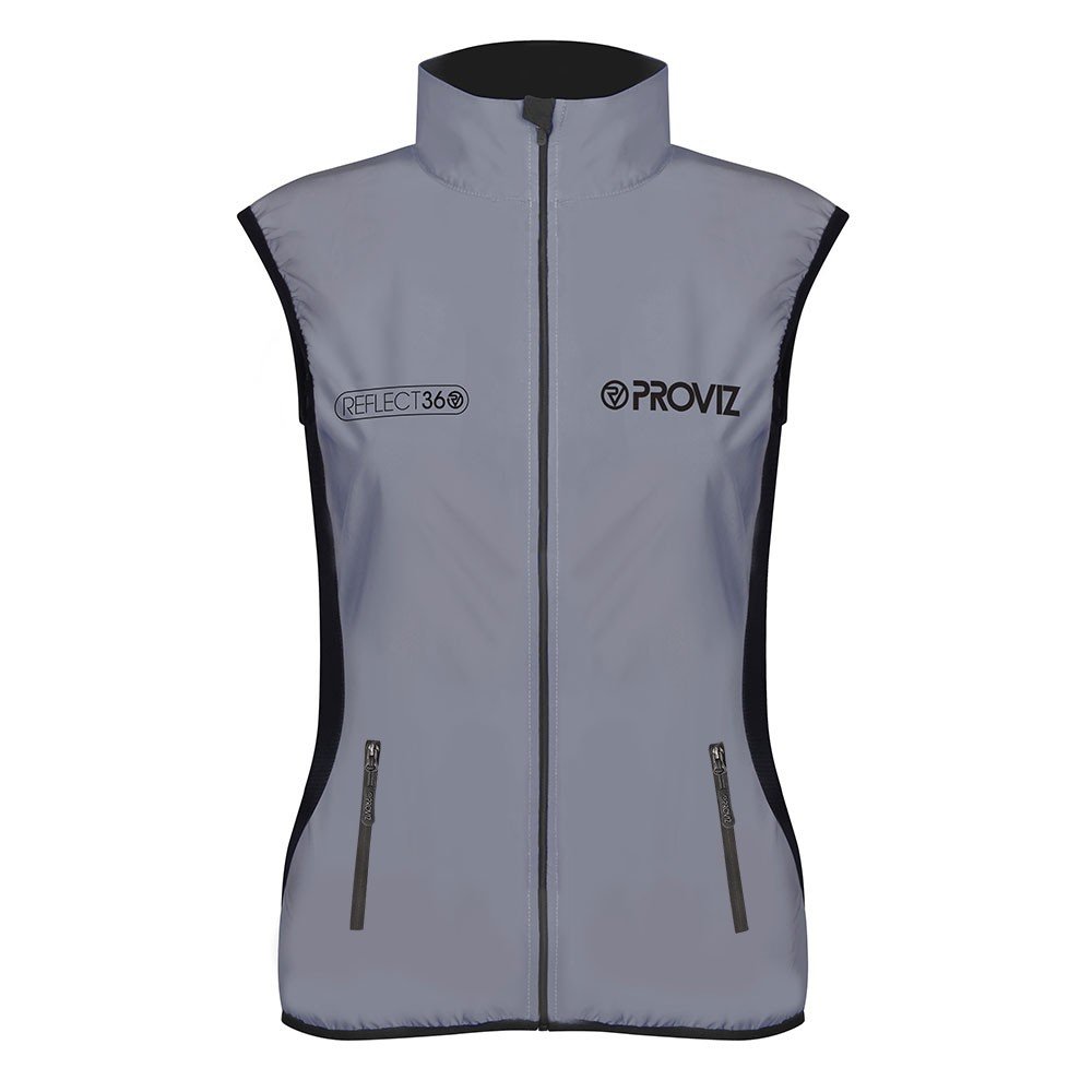 Proviz Women's Reflect360 Running Vest, Silver, Size 8