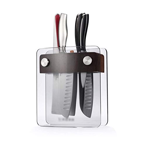 AYHa Messerblöcke Messerhalter Universal-Messer-Halter Multi-Funktions-Kombination Messerhalter Ausgeglichenes Glas-Werkzeughalter-Sicherheit Umweltschutz Messerhalter,Grau,23 * 20 * 9,8 cm