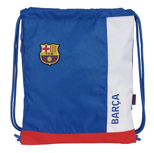 safta F.C. Barcelona 2. Ausrüstung, Sporttasche, Schnürverschluss, Rucksack, ideal für Kinder unterschiedlichen Alters, bequem und vielseitig, Qualität und Widerstandsfähigkeit, 35 x 45 cm, Blau und