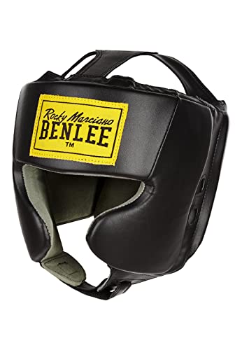 BENLEE Rocky Marciano Unisex Jugend Mike JUNIOR Artificial Leather Head Guard, Black,