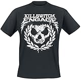 Killswitch Engage Skull Leaves T-Shirt schwarz XL 100% Baumwolle Band-Merch, Bands