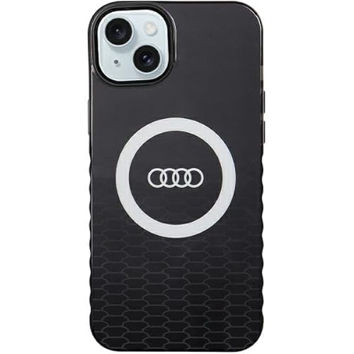 Audi IML Big Logo Case Hülle für iPhone 15 Plus / 14 Plus 6.7" Schwarz hardcase AU-IMLMIP15M-Q5/D2-BK