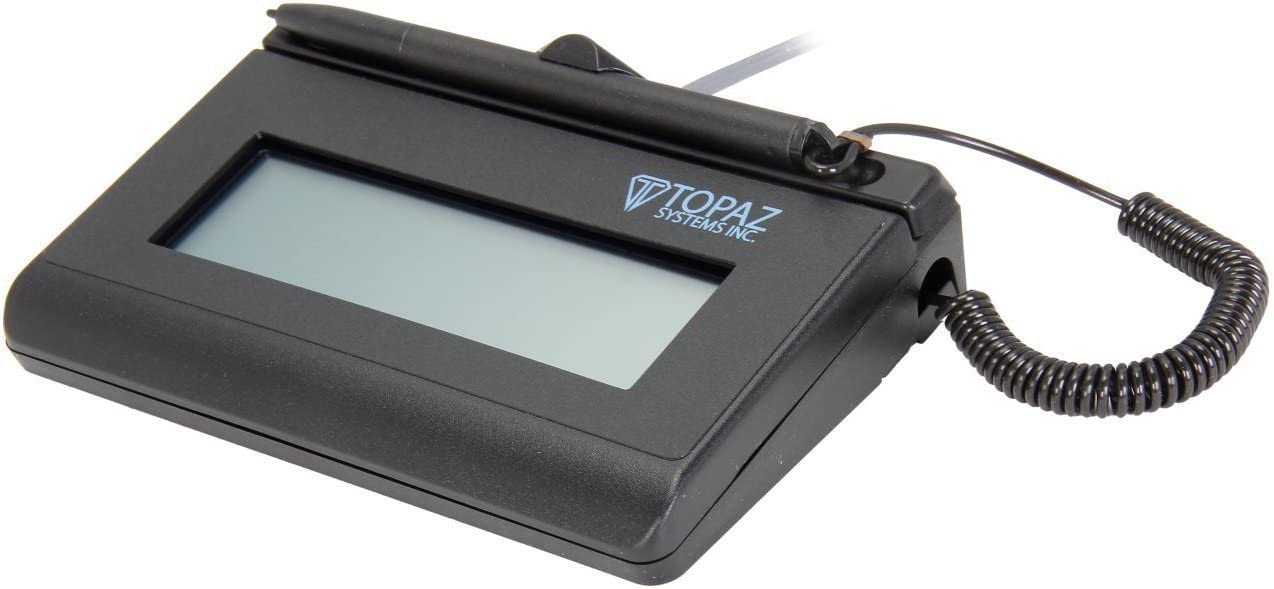 Topaz SigLite Backlit LCD 1x5 Virtual Serial, T-LBK460-BSB-R