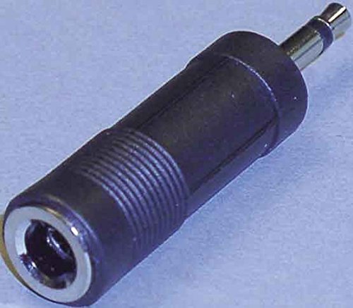 E + P GS 9 3.5 mm Mono (M) 6.35 Mono (F) Black Cable Interface/Gender Adapter – Cable Interface/Gender Adapter (3.5 mm Mono (M), 6.35 Mono (F), Male/Female, Black)