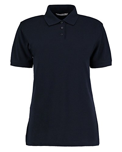Klassisches Polo-Shirt mit Superwash für Damen Gr. 46, navy