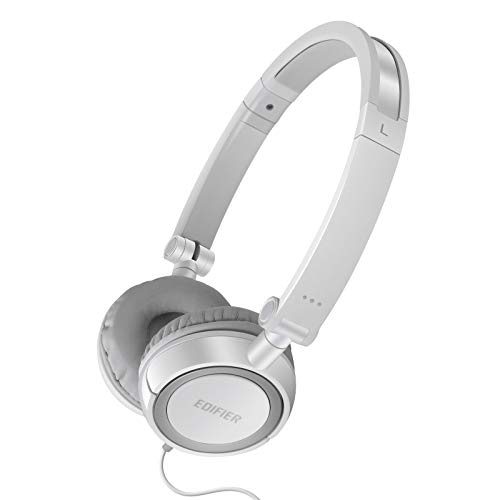 Edifier H650 Hi-Fi On-Ear Kopfhörer Over Ear Headphones Klappbar Und Leicht Headset Passend Für Erwachsene Und Kinder Verstellbarer Bügel Weiß