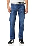 Enzo Herren EZ324 Straight Jeans, Blue (Midwash), W30/L32 (Size:30 R)