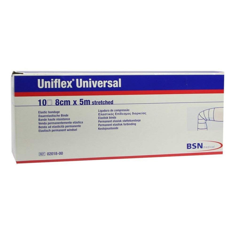 UNIFLEX Universal Binden 8 cmx5 m Zellglas weiß 10 St