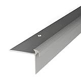 Treppenkante"Naro" / Treppenkantenprofil/Winkelprofil (Größe 40 mm x 30 mm x 5 mm) aus Aluminium eloxiert, gebohrt