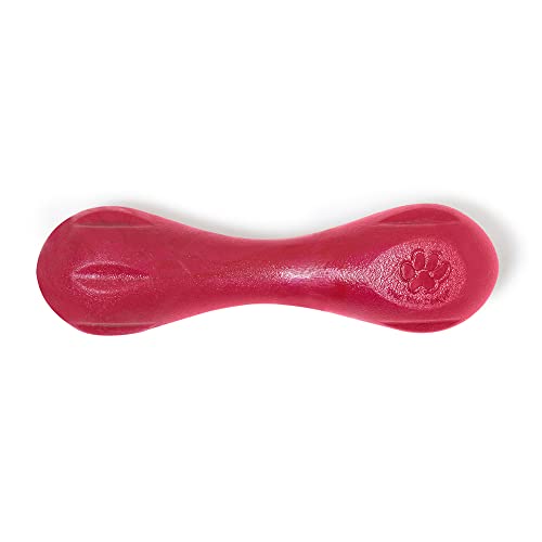 WEST PAW Holiday Hurley Extra Small Bone Toy for Dogs Ruby