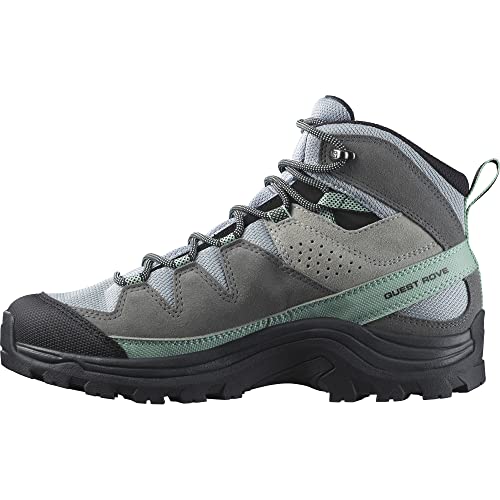 Salomon Damen Quest Rove Gore-TEX Hiking Shoe, Quarry/Quiet Shade/Black, 39 1/3 EU