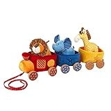SIGIKID 41083 Safari-Zug Soft PlayQ Mädchen und Jungen Babyspielzeug empfohlen ab 3 Monaten mehrfarbig