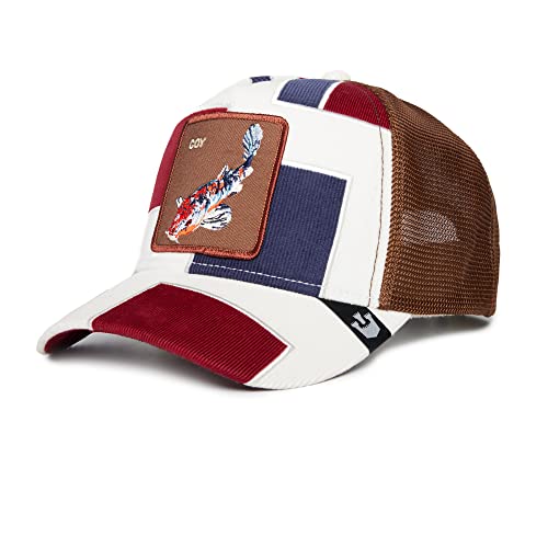 Goorin Bros. The Farm Patchwork Collection Unisex Trucker Hat, Creme (Carpy Diem), Einheitsgröße