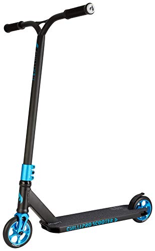 Chilli Pro Scooter Reaper Reloaded Ghost Blue | Blau-Schwarzer Stunt-Scooter optimal für fortgeschrittene Fahrer | Robuster Roller für Tricks geeignet | Leicht & schnell für maximales Fahrvergnügen
