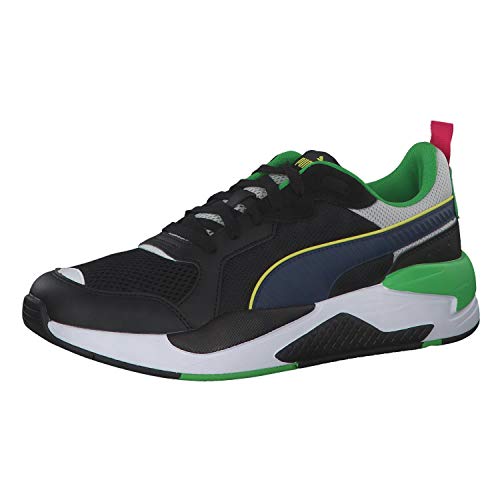PUMA Unisex-Erwachsene X-ray Sneaker, Schwarz (Black-Dk Denim-Gray-C Green 06), 44.5 EU