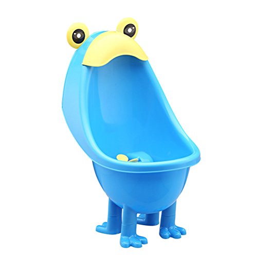 Toyvian Töpfchen Kinder Frosch Form Kinder Urinal Training für Jungs (Blau)
