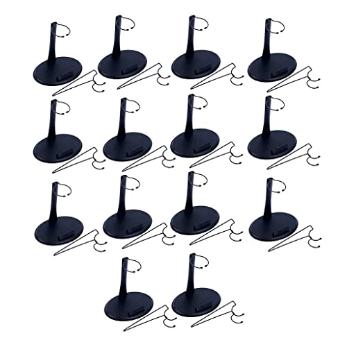 dailymall 14Pcs Action Base Stand Display Figurenständer Puppenhalter für 1/6 Action-Figur, U-Typ + Ring-Typ