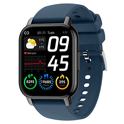 SUPBRO Smartwatch Herren mit Telefonfunktion 1.85" Fitnessuhr Herren Fitness Tracker Uhr mit 20+ Sportmodi, Herzfrequenz, SpO2, Schlafmonitor, Schrittzähler usw. Armbanduhr für Android iOS