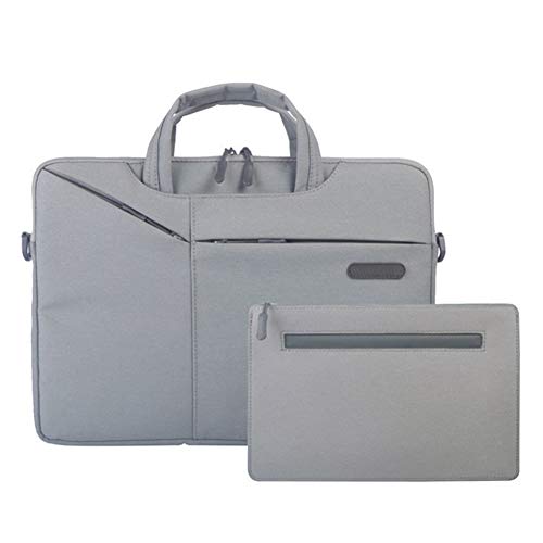 HONGBI 13,3 Zoll MacBook Air/Pro Aktentasche Laptop Handtasche Hülle Tasche,Stoßfeste PC Sleeve für Notebook UltraBook Tablet Dell/HP/Lenovo Grau 13.3"