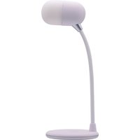 TerraTec Charge AIR Light & Sound Schreibtisch-Lampe mit kabelloser Ladefunktion und Bluetooth-Lautsprecher