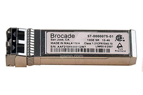 57-0000075-01 - Brocade TRANSCEIVER Module SFP+ 10GB ETHERNET Short Range