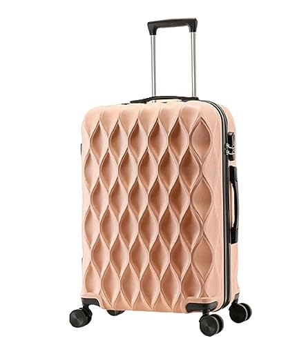 IRYZE Koffer Reisekoffer Koffer Mit Rollen, Passwort-Handgepäck, Großer Aufbewahrungskoffer Trolley Boardcase (Color : Pink, Size : 20 in)