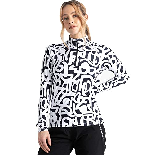 Dare2b Damen Divulge Core Stretch Pullover, Schwarz-weißes Graffiti, 40