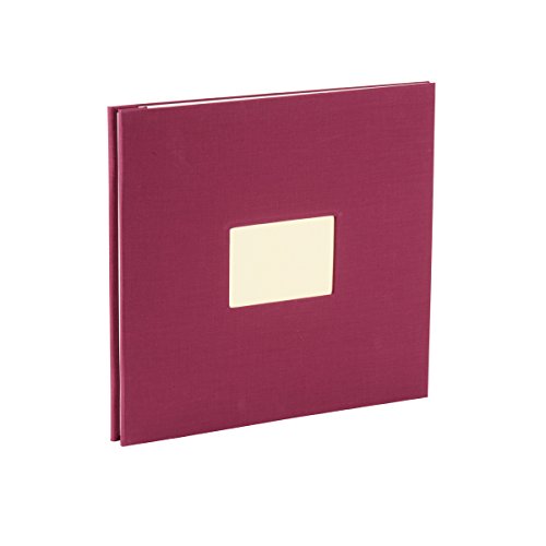 Rössler 12297144003 - Memories Buchschraubenalbum mit Gelenk, 310x310 mm, Bordeaux, 15 Blatt, 1 Stück
