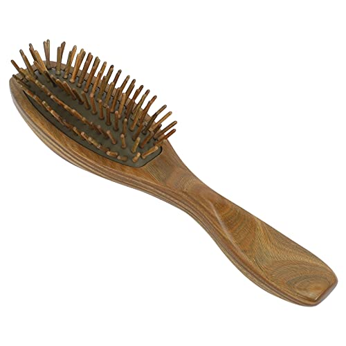 Wertygh Sandalwood Hair Brush Wooden Natural Handmade Detangling Massage Hair Comb with Gift Box