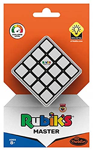 Thinkfun Rubik's Master, Zauberwürfel im 4x4 Format, größere Herausforderung als der original Rubik's Cube 3x3, Denkspiel für Erwachsene und Kinder ab 8 Jahren