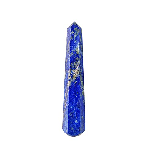 Lapislazuli-Stab-, Kristallstein-Massagestab, ca. 8–10 cm, blau natürlicher Glanz