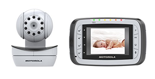 Motorola MBP40 Digitales Babyphone mit 2,8'' (7,1 cm) LC-Farbdisplay am Empfänger und Kamera in der Sendeeinheit