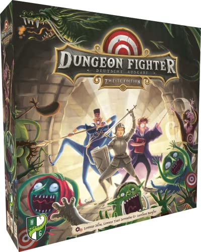Horrible Guild HR042 - Dungeon Fighter 2. Edition - Brettspiel, für 1-6 Spieler, ab 14 Jahren (DE-Ausgabe)