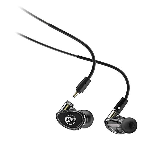 MEE audio - MX3 Pro Hybrid Triple-Treiber, anpassbar, geräuschisolierend, modulare In-Ear-Musiker-In-Ear-Monitore mit universeller Passform, abnehmbare Kabel - Smoke