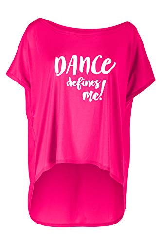 WINSHAPE Damen Ultra leichtes Modal-Shirt MCT017 Defines me, Dance Style, Fitness Freizeit Sport Yoga Workout T, Deep-Pink, L