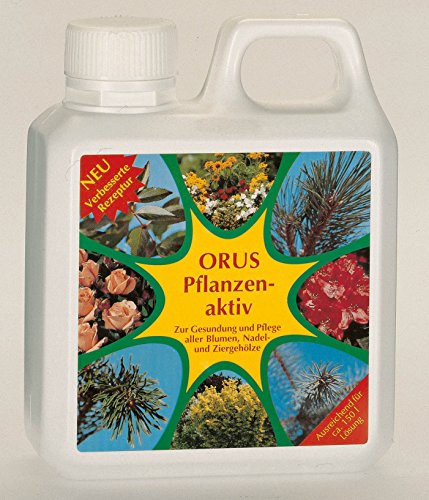 Orus Pflanzenaktiv Pflanzenhilfsmittel flüssiger Hilfsstoff für Pflanzen 1 Liter Flasche
