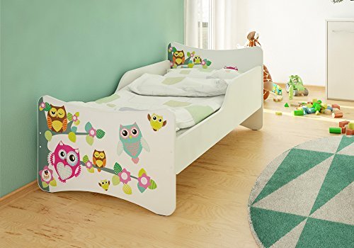 Best For Kids Kinderbett mit Schaummatratze mit TÜV Zertifiziert 90x180 cm