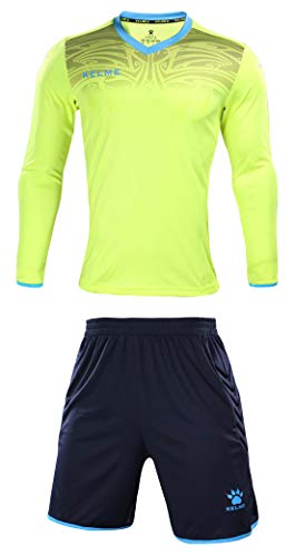 Kelme Goalkeeper L/S Torwart-Set für Herren XL Neongelb/schwarz