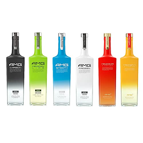 AMG Exklusiv SET Premium Wodka mit verschiedenen Geschmacksrichtungen 35-40%, 6x 0,7L