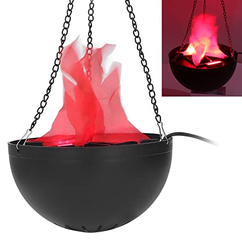 Pssopp Künstliche 3D-Flammenlampe, dekorative Requisite, hängendes Flammenlicht, künstliche Flamme, künstliches Feuer, Lagerfeuer-Herzstück für Halloween-Party-Dekoration