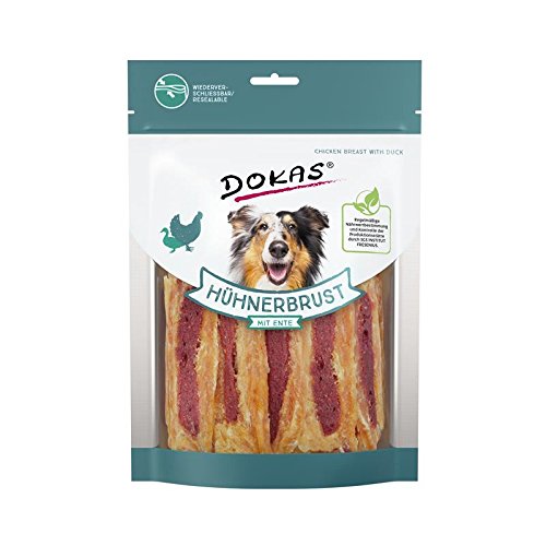 DOKAS Getreidefreier Premium Snack mit Hühnerbrust für Hunde - Ideal für zwischendurch
