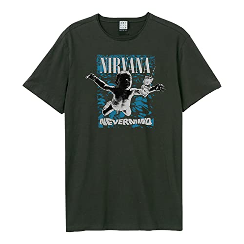 Amplified T-Shirt Nirvana Nevermind Cover Charcoal (L)