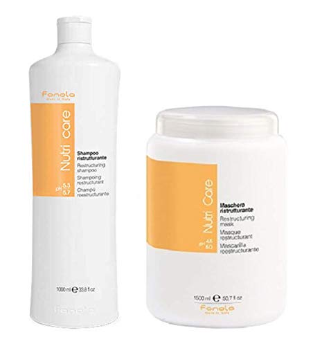 Fanola Nutri Care Regenerierendes Shampoo 1000 ml + Nutri Care Repariermaske 1500 ml