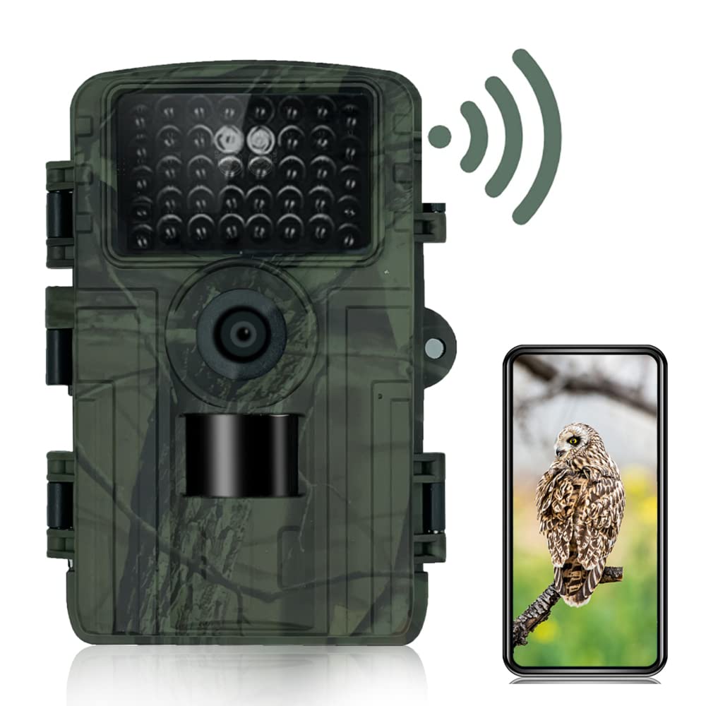 Wildkamera, 32 MP Wildtierkamera mit 2,0 Zoll LCD Bildschirm 1080p Video IP66 Wasserdicht, für Wildtier Scouting (0hne Speicherkarte)