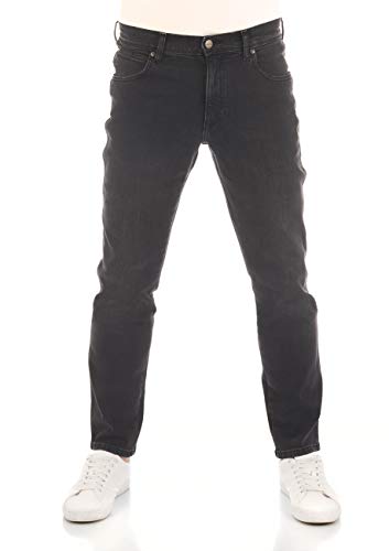 Wrangler Herren Jeans Texas Slim Fit Jeanshose Hose Denim Stretch 99% Baumwolle Blau Schwarz W30-W44, Größe:40W / 34L, Farbvariante:Cash Black (W12SHT240)