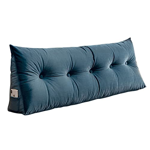 QQY Rechteckiges Lesekissen, Große Rückenlehne Lendenkissen Positionierung Zurück Unterstützung Bolster Für Bett Sofa Couch (Color : H, Size : 40X20"/100x50cm)