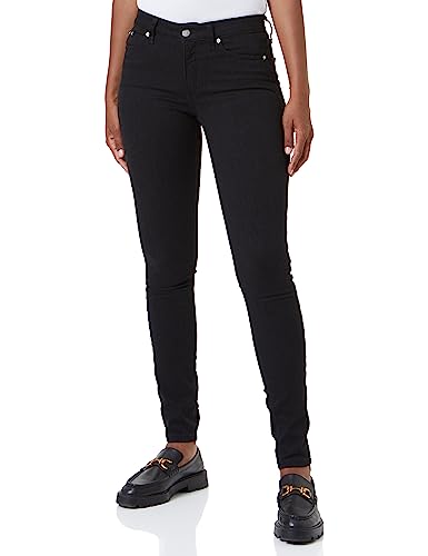 Calvin Klein Jeans Damen Mid Rise Skinny Hose, Denim Black, 31 W/32 L