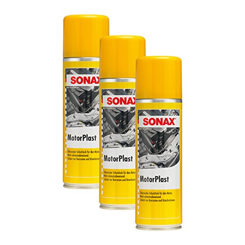 SONAX 3X 03302000 MotorPlast Schutzlack MotorSchutzlack Lackpflege 300ml